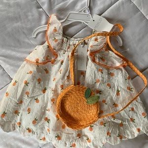 Cute summer dress and matching purse